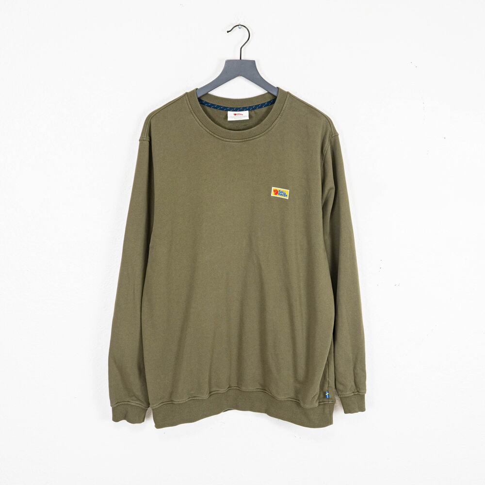 FJallRaven Men's Vardag Sweater Pullover crew Olive size XL